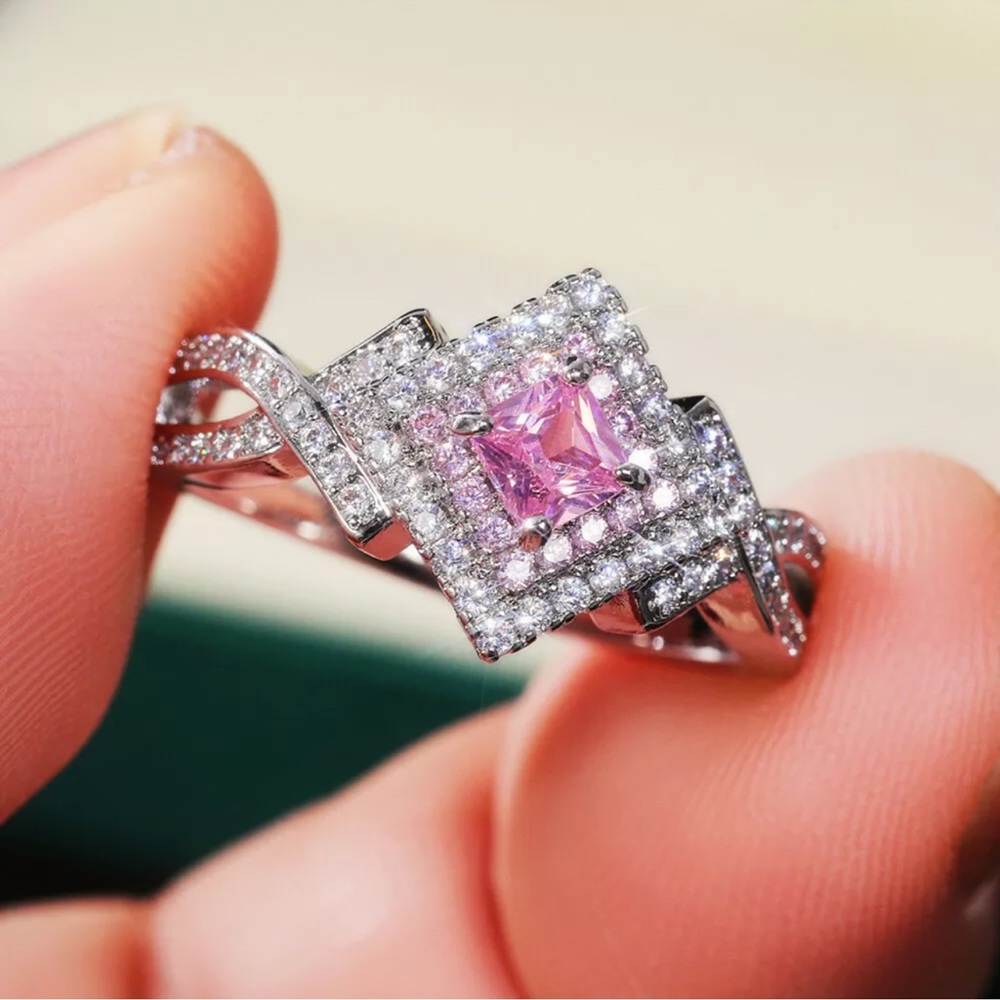 925 Silver Jewelry Cubic Zircon Fashion Women Ring - Picture 3 of 5